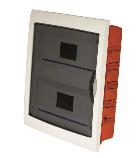[FAGFG14324] 143240- Boîtes de distribution encastrées 24 modules avec cadre blanc et porte fumée 315x365x80mm IP40 FAEG