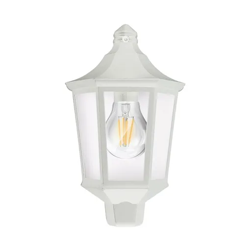 [BRYBG44-00100] 101304-BRY-DUBLIN_WL-WHT-E27-IP44-WALL LIGHT