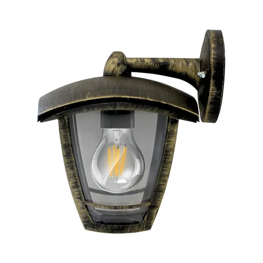 [BRYBG44-00406] 101311-BRY-BERLIN_WL.D-BRZ-E27-IP44-WALL LIGHT