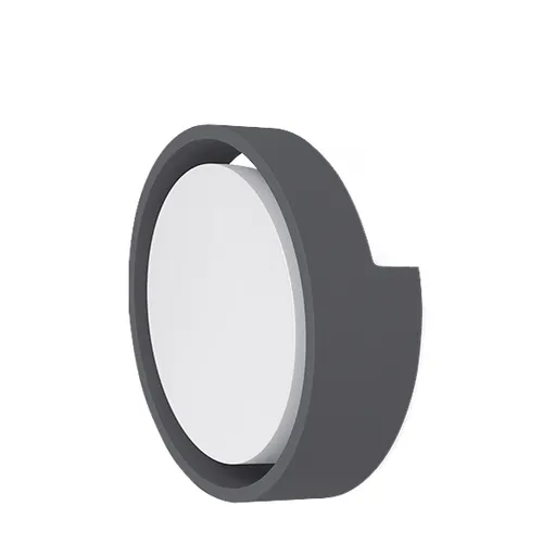 [BRYBG38-00732] 102034 - 12W ROUND D.GREY D 6500K IP65 WALL FIXTUREBRY