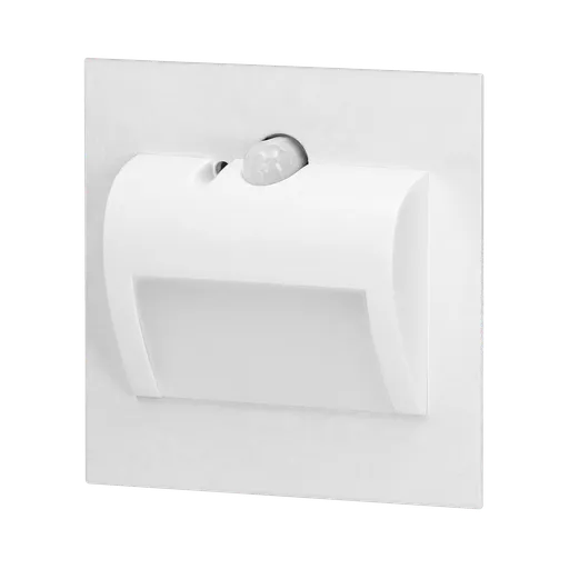 [ORNOR-OS-6164LR6/W] 140521-DRACO LED NEW 1.5W, recessed step light, 12VDC, 30lm, 6000K, white, motion and twilight sensors