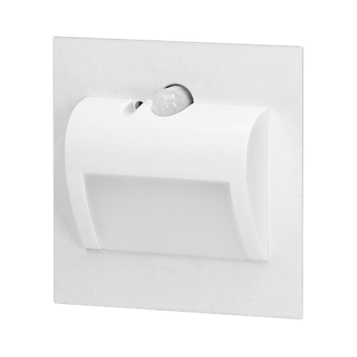 [ORNOR-OS-6164LR6/W] 140521-DRACO LED NEW 1.5W, recessed step light, 12VDC, 30lm, 6000K, white, motion and twilight sensors