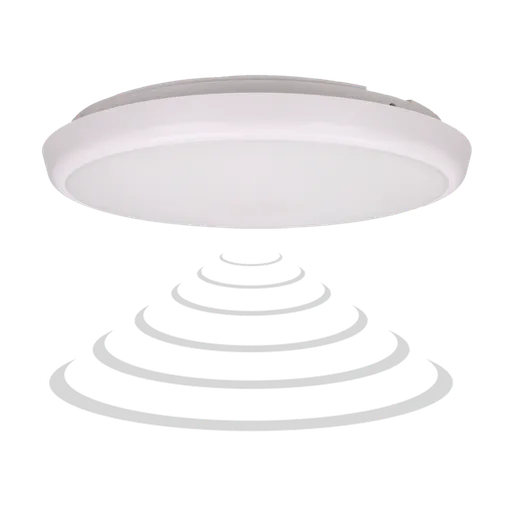 [ORNAD-PL-6091WLPMM4] 140526-CERS LED ceiling lamp with microwave motion sensor, LED 22W, 2000lm, IP65, 4000K, white milky PC, dimming function-ORN