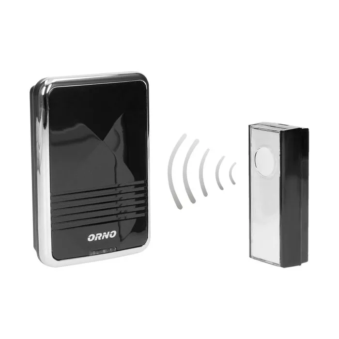 [ORNOR-DB-QS-158] 143070 - CALYPSO II DC wireless doorbell battery powered, learning system, 36 ringtones, 300m range
