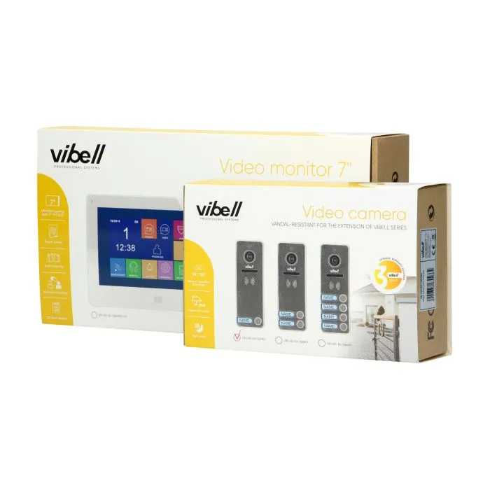 [ORNOR-VID-EX-1060/B] 140587 - FELIS MEMO videodoorphone, black does not require any uniphone; includes a multicolour, flat 7" LCD touch screen, wide-angle video-camera, user-friendly OSD menu and built-in SD and DVR card slots.