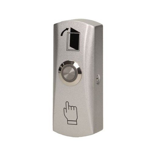 [ORNOR-ZS-814] 143147 - Exit button with LED backlight, surface mounted Solid, aluminum casing, equipped with a LED backlight button, enables the opening of a door equipped with electric strike
