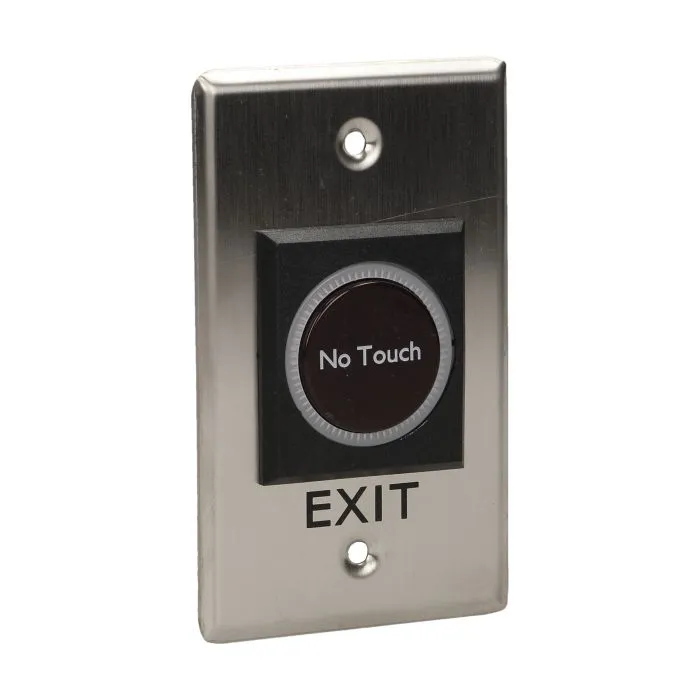 [ORNOR-ZS-812] 143148 - Exit button, touchless Flush mounting, operated by detecting a hand motion; solid, aluminum casing