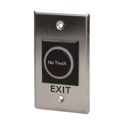 [ORNOR-ZS-812] 143148 - Exit button, touchless Flush mounting, operated by detecting a hand motion; solid, aluminum casing
