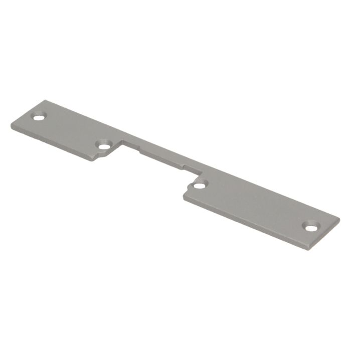 [ORNOR-EZ-01] 143172 - Faceplate straight, short, nickel-coated adapted to montage on a clinker, metal or wood pole; easy installation of electric locks