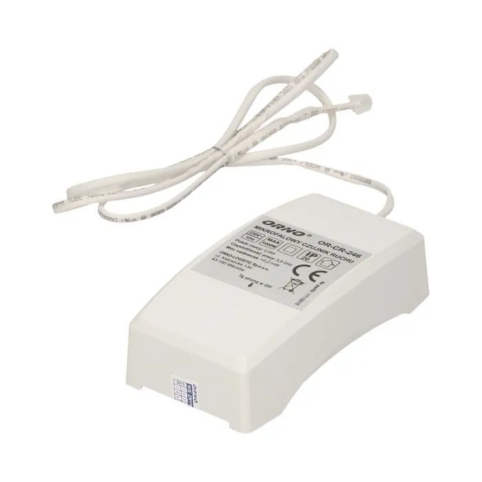 [ORNOR-CR-246] 140734 - Microwave sensor 360° with external probe ~230V/50Hz, max load: 1200W, protection rating :P20, detction range 360°, color: white
