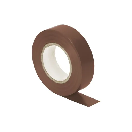 [ORNOR-AE-13196/BR/20M] 149736 - Insulation tape, flameretardant, brown 19mm wide, 0.13mm thick, 20m long