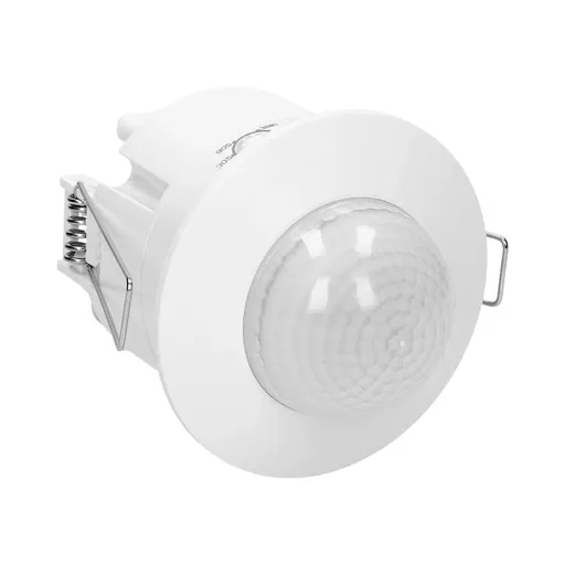[ORNOR-CR-222] 149123 - Flush mounted PIR motion sensor 360° with 3 detectors protection rating IP20; detection range 360°, 6m; works with LEDs