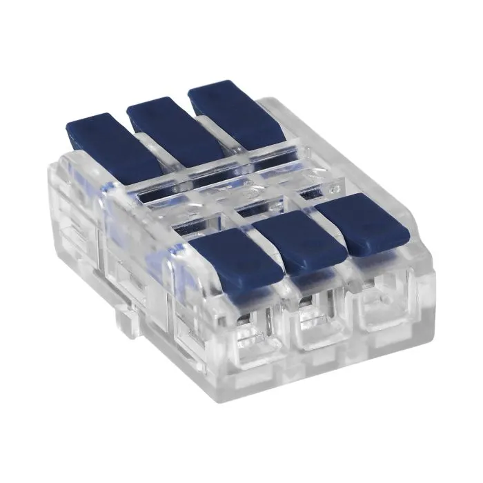[ORNOR-SZ-8021/3/50] 149561 - 3wire clamp splicing connector, doublesided; for any 0.754mm² wire; IEC 250V/32A; 100 pcs.