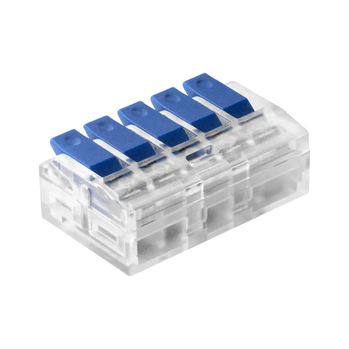 [ORNOR-SZ-8017/5/8] 149550 - 5wire clamp splicing connector; for wire 0.754mm²; IEC 450V/32A, 8 pcs.