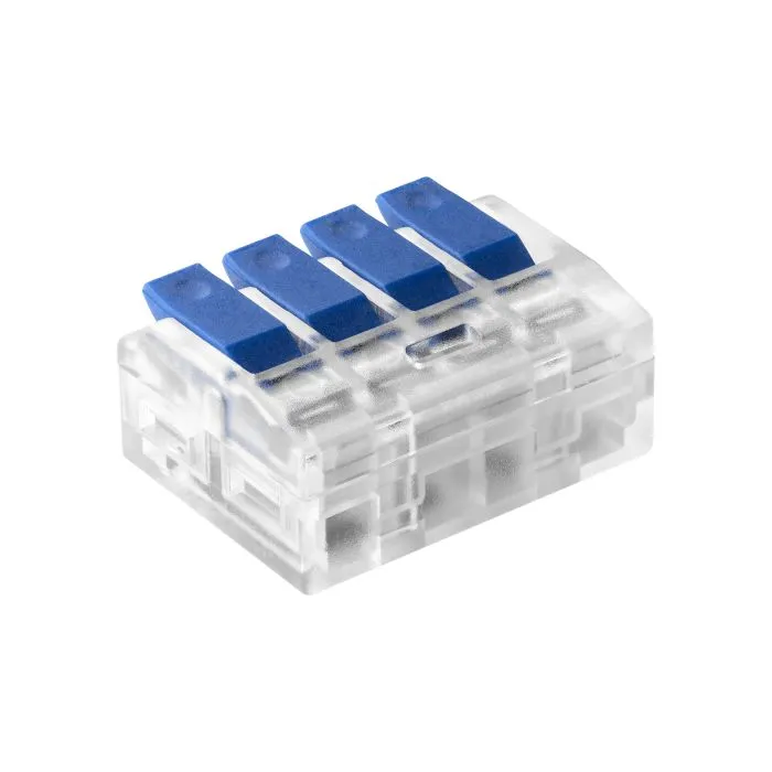 [ORNOR-SZ-8017/4/10] 149547 - 4wire clamp splicing connector; for wire 0.754mm²; IEC 450V/32A, 10 pcs.