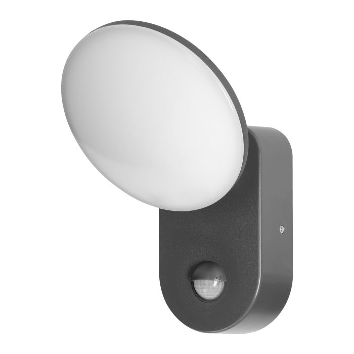 [ORNAD-OP-6206GLPMR4] 140788 - RIOLIT LED 15W, grey garden luminaire with motion sensor, 1100lm, IP65, 4000K