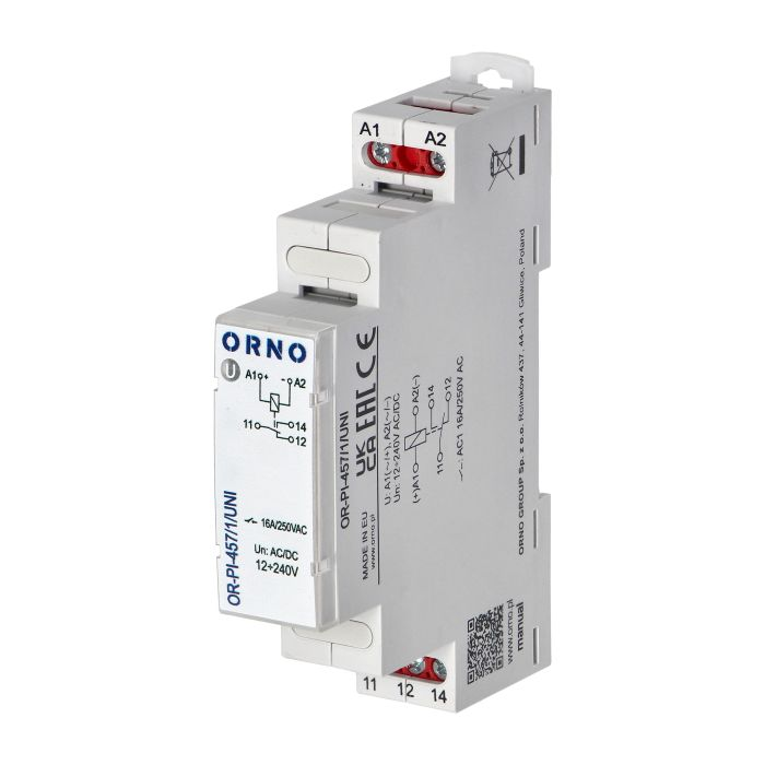 [ORNOR-PI-457/1/UNI] 140839 - Installation relay, 1P, 16A, 12-230 VUC