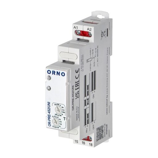 [ORNOR-PRE-452/UNI] 140843 - Time relay - activation for a preset time, 12-230 VUC
