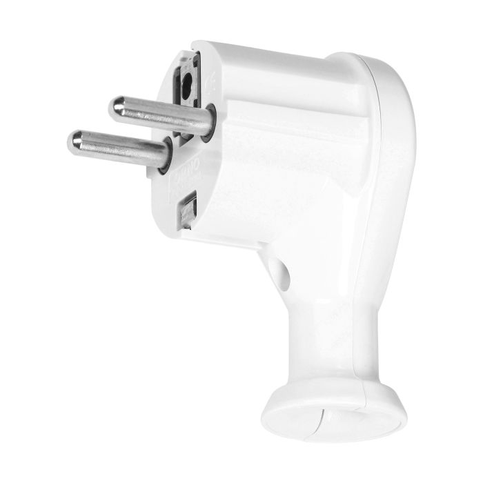 [ORNOR-AE-13261/W] 149180- Angle plug 2P+E, Uni-Schuko, white