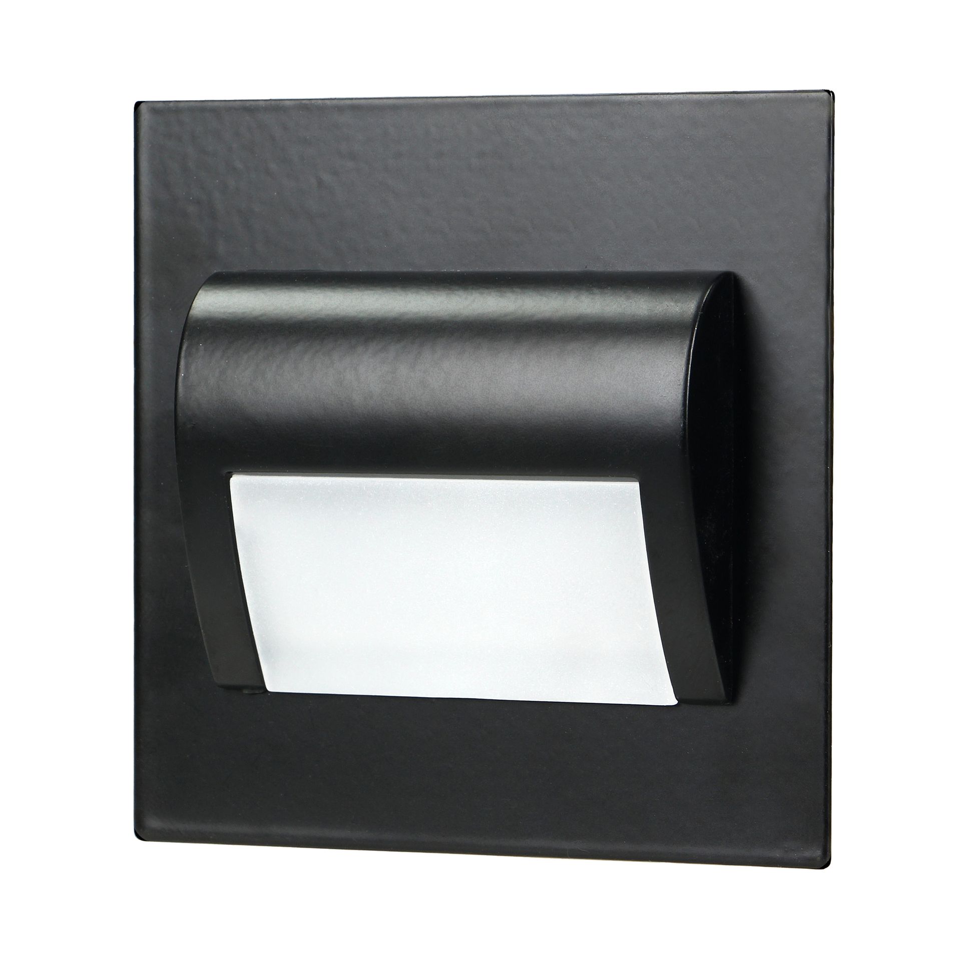 [ORNAD-OS-6164L6/B] 140593-DRACO LED NEW 1.5W, flush-mounted staircase fitting, 12VDC, 30lm, 6000K, black,innovative installation