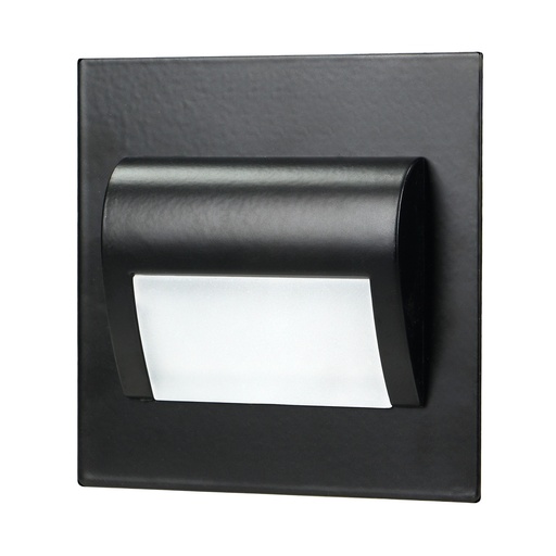 [ORNAD-OS-6164L6/B] 140593-DRACO LED NEW 1.5W, flush-mounted staircase fitting, 12VDC, 30lm, 6000K, black,innovative installation