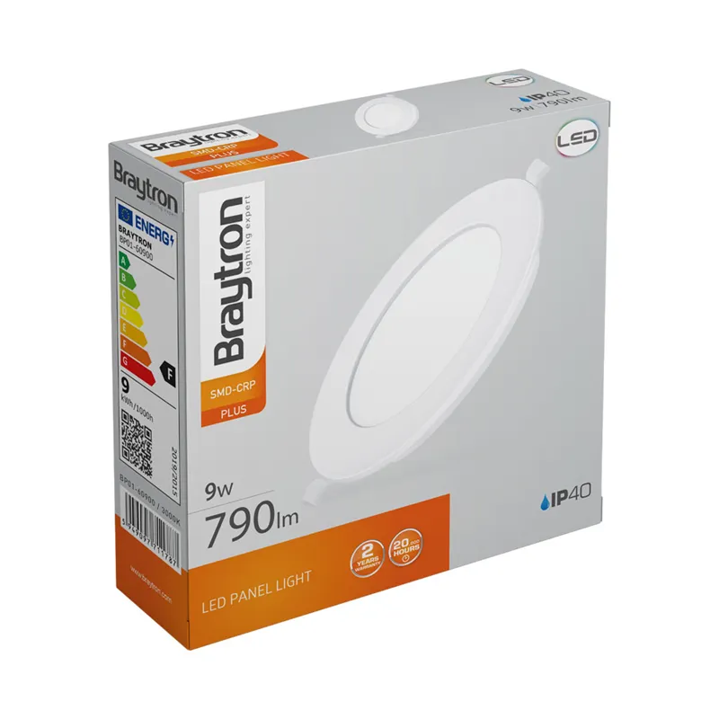 [BRYBP01-60910] 105008 - 9W ROUND WHITE 4000K LED PANELBRY