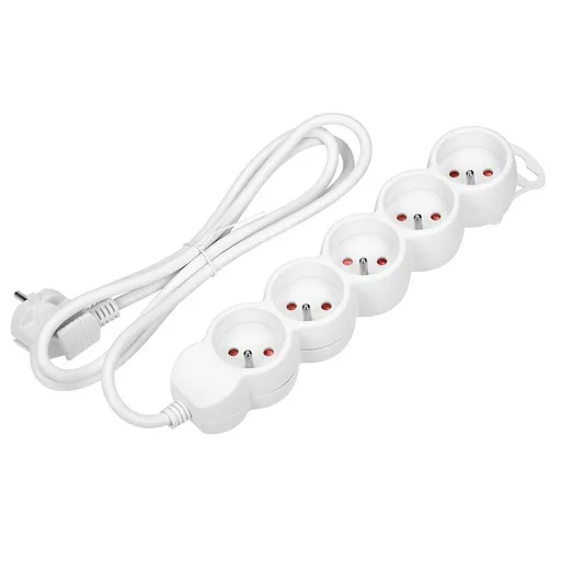 [ORNOR-AE-13149/W/1,5M] 140679-Extension cord 5x 2P+E, 1.5m