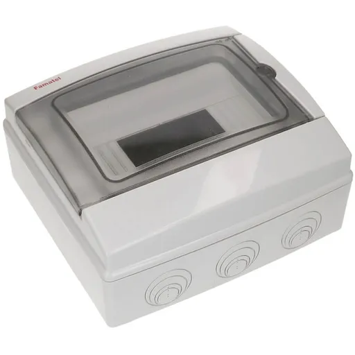 144000-Waterproof distribution box IP65 8 modules 