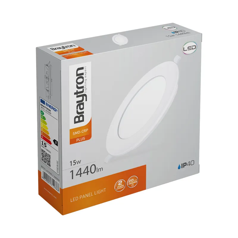 [BRYBP01-61500] 105013 - 15W ROUND WHITE 3000K LED PANELBRY
