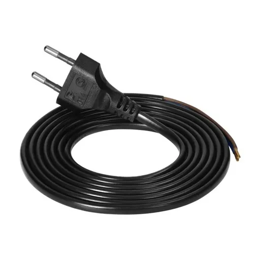 [ORNOR-AE-13286/B/1,9M] 149193 - Connection cable, EURO plug 2P, 2x0.75mm2, 1.9m, black
