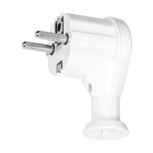 [ORNOR-AE-13261/W/24] 149181 - Angle plug 2P+E, UniSchuko, white, 24 pcs.