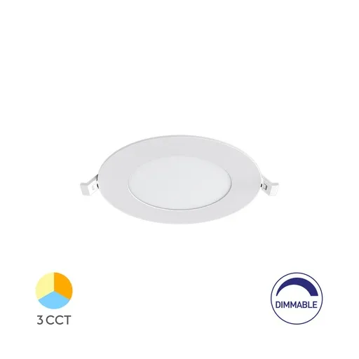 [BRYBP01-90680] 103282 - SMDCRP6WRNDDIM4INCWHT3IN1LED PANELBRY