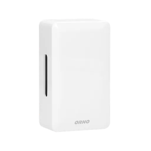 [ORNOR-DP-MR-148/PW] 143003-BREVIS Mini AC two-tones doorbell with wire, 230V, pure white