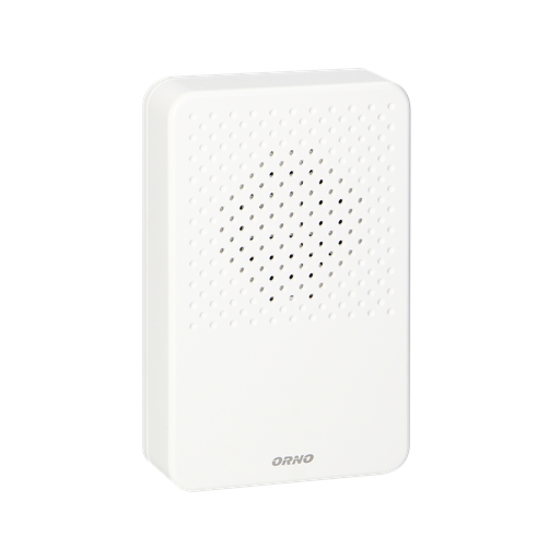 [ORNOR-DP-MR-161/W] 143013-Electronic, wired doorbell LARK MAXI AC, one pulsating tone,  230V, white