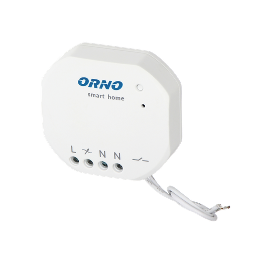 [ORNOR-SH-1736] 143200- Wireless wall switch with radio receiver, MINI size for flush-mount  junction box, ORNO Smart Home