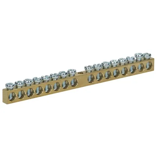 [ORNOR-LZ-8205/16] 149050 - Noninsulated brass busbar, 16 cables