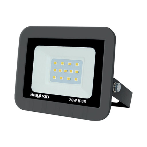 [BRYBT60-12002] 102071 - 20W GREY 3000K IP65 LED FLOODLIGHT-BRY