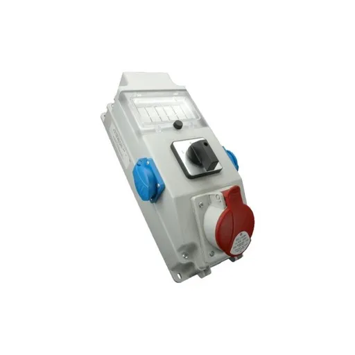 [ORNROS 5/X-10/0-1] 147047 Distribution boxes 1x32A/5P, IP54, 2x250V, window,switch 0-1
