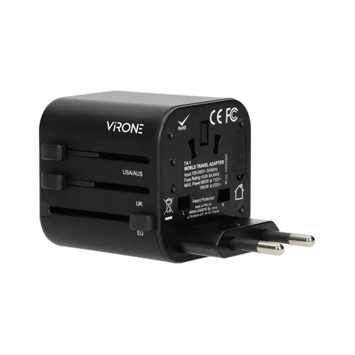 [ORNTA-1] 148001 - GOworld allpurpose travel adapter that fits in more than 200 countries, 100240V, 8A