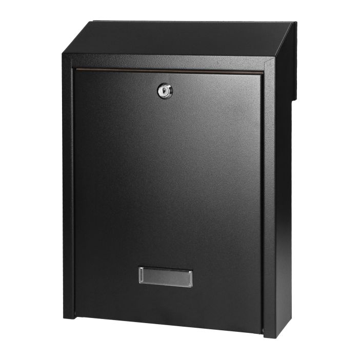 [ORNMB-5/B] 148030-FIJI pass-through mailbox with cylinder lock, black