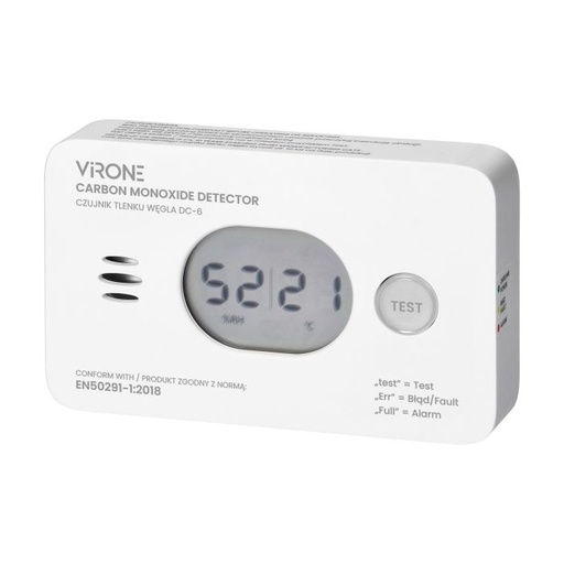 [ORNDC-6] 143242-Battery-powered carbon monoxide detector 2xAA,10 years