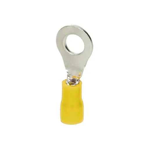 [ORNOR-KK-8102/6/4] 149637 - Insulated ring terminal, max. section 6mm2, ring for M4 screw, 100 pcs.