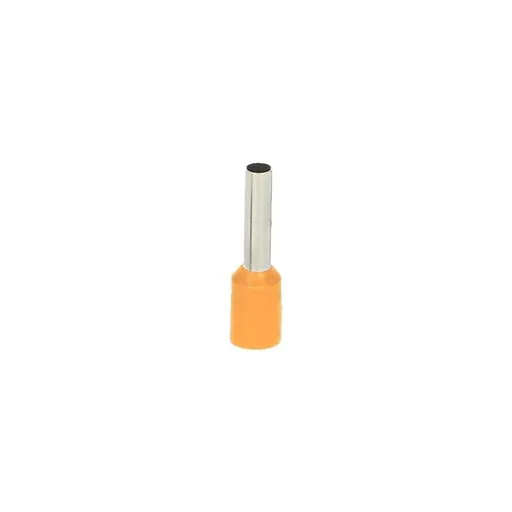 [ORNOR-KK-8100/4/10] 149594 - Insulated cable end terminal, max. section 4mm2, copper sleeve length: 10mm, 100pcs.