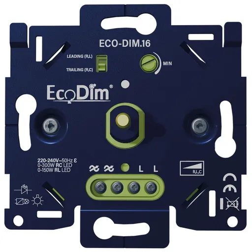 [EDMECO-DIM.16] 108502- ECO-DIM.16 Led dimmer universeel 0-300W (RLC)