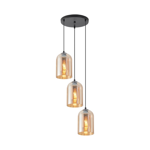 [BRYBV01-00045] 103312-BRY-S004R-3H-3xE27-AMB-PENDANT LIGHT