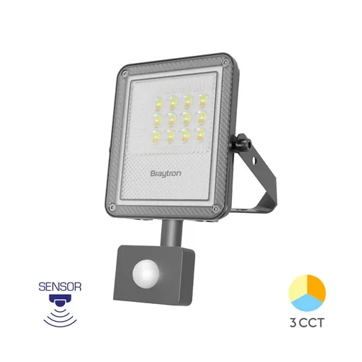 [BRYBT65-25082] 102209 - FLOODPF50WGRY3IN1SNSIP65LED FLOODLIGHTBRY