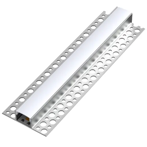 [LPF0109121] 109121-2 meter gips opbouw aluminium profiel voor LED Strip dubbele vleugel ALU- LDL