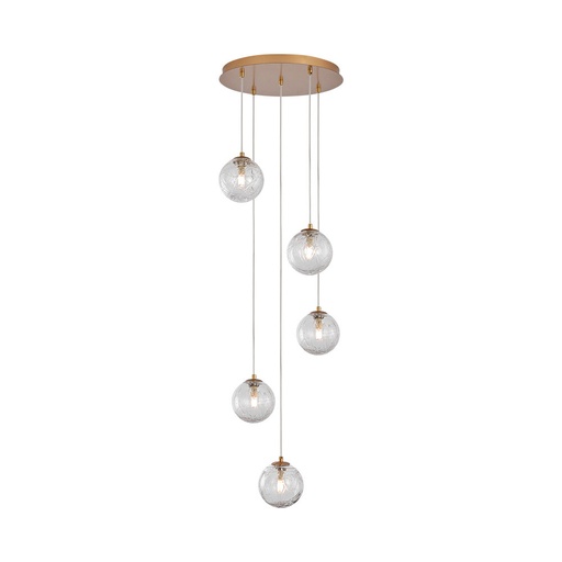 [BRYBV01-00023] 103329-BRY-S002R-5H-5xG9-GLD-PENDANT LIGHT