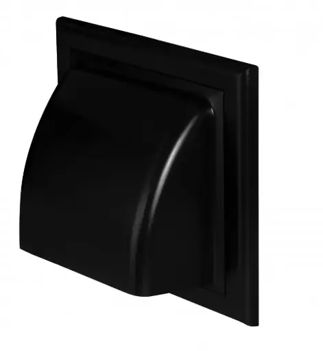 [AWTKO100-30CZ] 170510 - Exhaust grille for round ventilation duct black (ø100) - AWT