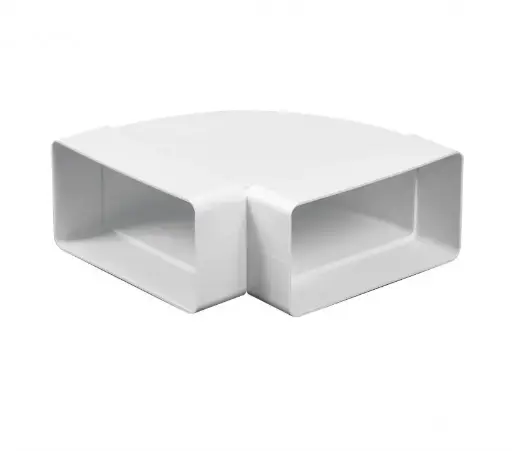 [AWTKP55-24/90] 170519 - Horizontal flat ventilation duct knee piece 90' (55x110) - AWT